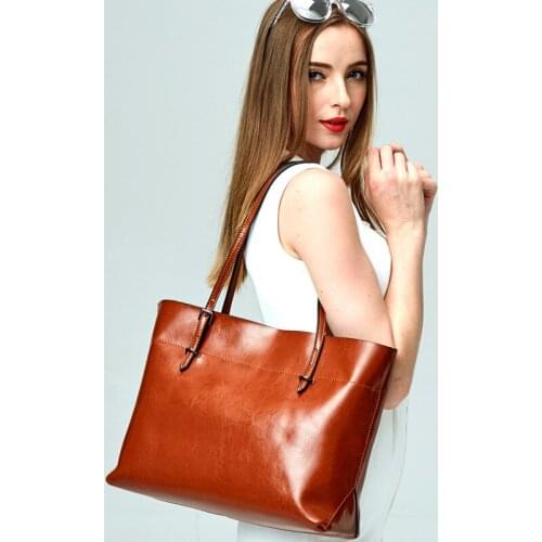 Shoulder Bag Women Retro Style Design Bucket Bag Ladies Cow Leather Crossbody Bag Female Solid Color Vintage Style Bag