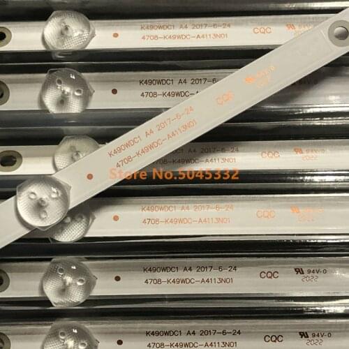 LED Backlight strip for P hilips K490WDC1 49PUF6032 49U5070 4708-K49WDC-A4113N01 4708-K49WDC-A3113N01 A2213N01 49PUF6032/T3