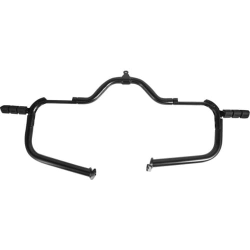 Motorcycle Matte Black Engine Guard Crash Bar Highway Footpegs For Harley Touring Electra Glide Road King Road Glide 2014-2021