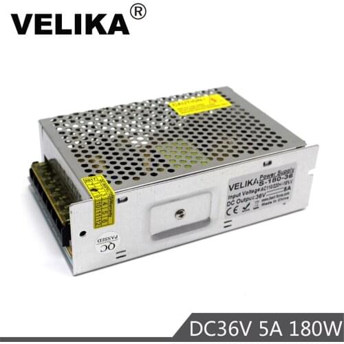 36V 5A 180W Switch Power Supply Driver Switching Voltage Transformer 110v 220v ac-dc SMPS For Stepper Motor 3D Printer Repeater