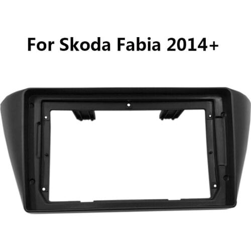 9 inch 2 Din Car Fascia For Skoda Fabia 2014-2019 Panel In-dash Installation Double Din Car Dvd Head Unit Frame Kit