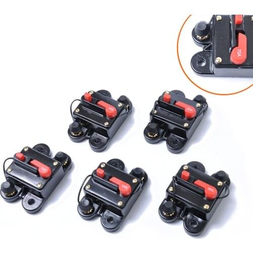 12V-24V DC Circuit Breaker Reset Fuse Inverter 70A 100A 120A 150A 250A 200A Auto Fuse Block