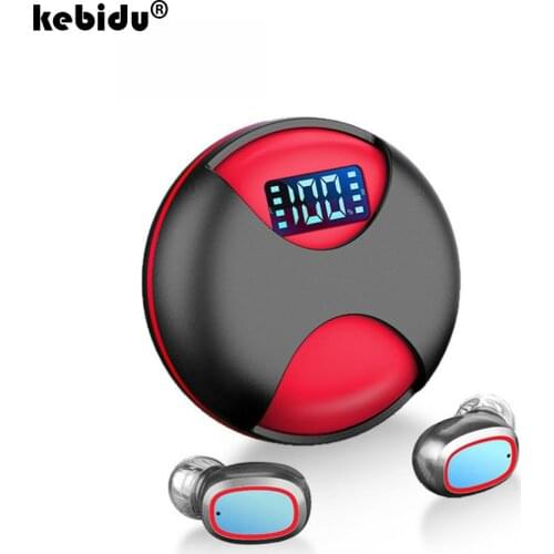 Touch Control Bluetooth V5.0 Earphones Mini Wireless Headphones Rotation LED Display Sports Earbuds Headsets HIFI Stereo Sound