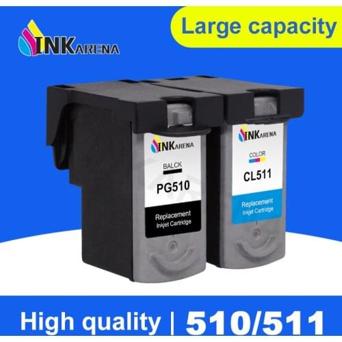 INKARENA PG-510 PG510XL PG 510 511 XL Ink Cartridge For Canon PG510 Pixma iP2700 MP250 MP270 MP280 MP480 MX320 MX340 Printer Ink