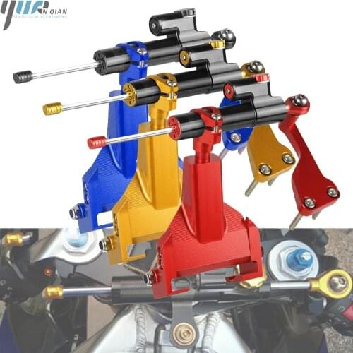 CNC Motorcycle Steering Stabilize Damper Bracket Mount For Yamaha MT07 FZ07 FZ-07 MT 07 2016-2018 2017 MT-07 Moto Cage 2014-2016