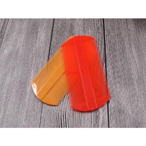 Plastic Two Side Hair Combs Red Yellow Color Lice Comb Women Hair Caring Tools 11*5.5cm