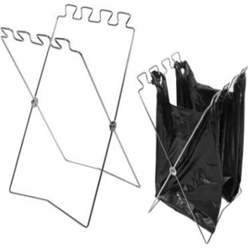 Outdoor garbage bags, metal brackets, sundry shelves, solid hangers, foldable, portable storage support, custom logo wholesale