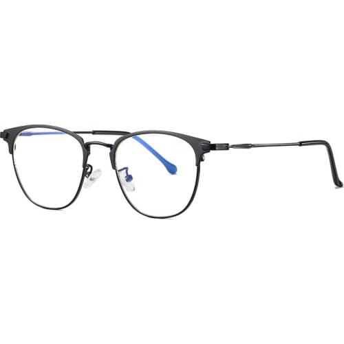 MAXJULI Square Metal Blue Light Blocking Reading Glasses for Men Women Anti blue rays computer Glasses Computer Protect eye 6041