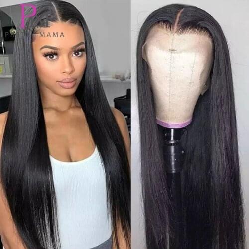13x4 Straight Lace Frontal Human Hair Wigs For Women Lace Front Wig 32 34 36inch Long Remy Brazilian 4x4 Closure Wig Pre Plucked