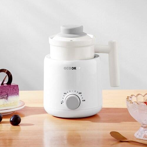 QCOOKER 220V Mini Health Cup Health Pot, Ceramic Kettle Portable Teapot, Private Health Pot Office Tea Maker Electric Tea Maker