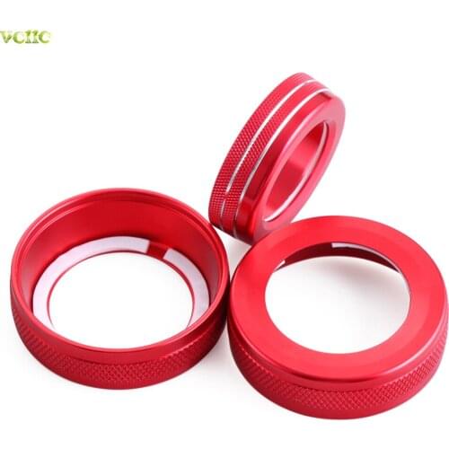 Car styling, Aluminum Air Conditioning volume knob decoration for Mercedes Benz A B E Class GLK GLA CLA GLE ML GL AMG