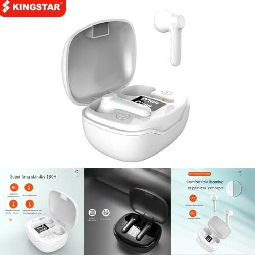 KINGSTAR Bluetooth Headset Smart Noise Reduction HD Call TWS 5.1 Wireless Headset Waterproof Contact Bluetooth Earbuds