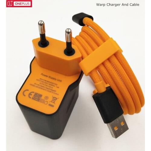 Oneplus 30W Warp Charger Mclaren Dash Fast Charge Wall Adapter EU plug USB C Type-C Cable For One plus 1 + 7 7T Pro 6T
