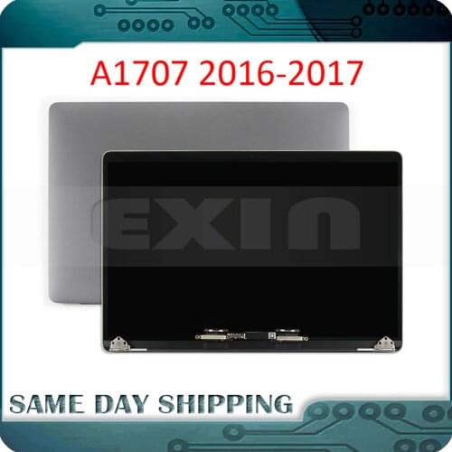 Laptop A1707 LCD Silver/Grey for MacBook Pro Pro 15.4" A1707 Full LED LCD Display Screen Panel Complete Assembly 2016 2017 Year