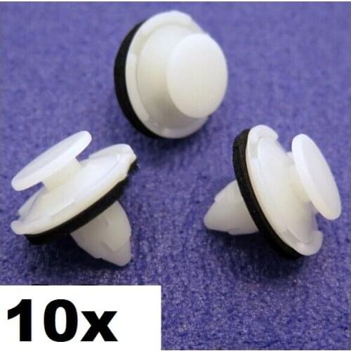10x Boot Lid / Tailgate Trim Clips- For Honda Civic (8th Gen) & CRV (3rd Gen)