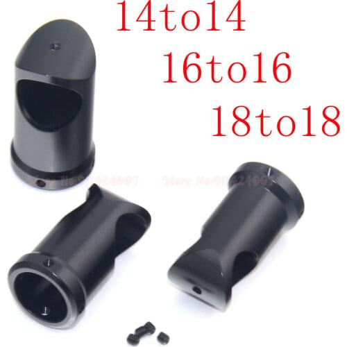 2pcs Alloy 14mm to 14 16 18 T-shape Tee Joint Tripod Tee Carbon Tube Fixed Connector Adapter for DIY FPV Drones Quadcopter