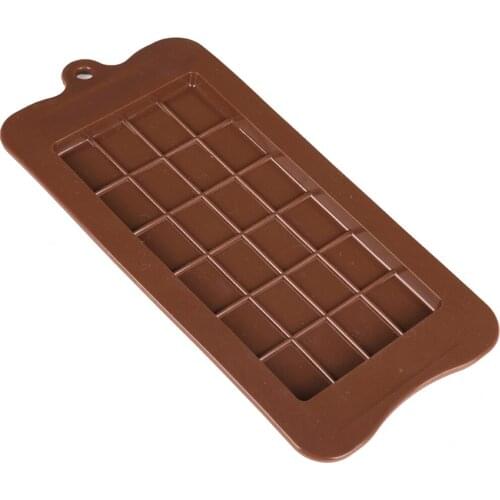 2021 Silicone Ice Cube Candy Chocolate Cake Cookie Cupcake Molds Soap Mould DIY 24 shape Rectangle Square Chocolate mold