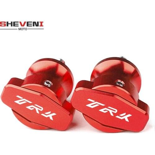 6MM Motorcycle aluminum M6 stand screws Swingarm Spools Sliders For Benelli TRK 502 502X 251 TRK502 TRK502X TRK251 with logo TRK