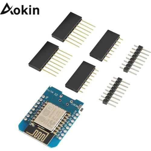 Aokin ESP8266 ESP-12 ESP12 ESP-12E Module For Wemos D1 Mini WiFi Development Board Micro Based On ESP-8266EX 11 Digital Pin