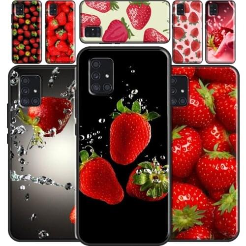 Strawberry Fruit Case For Samsung A12 A32 A42 A52 A72 A02S A20S A30 A40 A50 A70 A21S A20e A31 A41 A51 A71