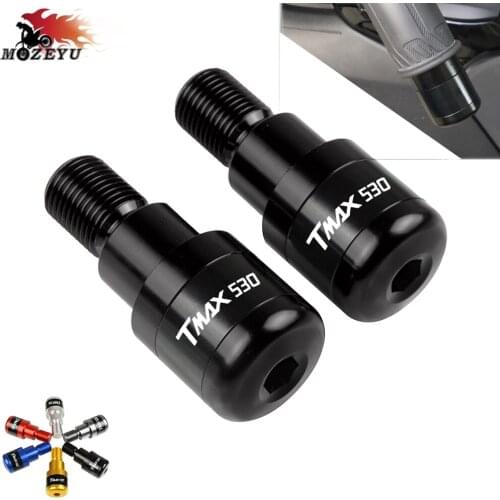 CNC Motorcycle Hand Bar Ends For YAMAHA TMAX T-MAX 530 2006-2016 2015 2014 2007 2008 Motor Grip Ends Plus Handle Bar Grips Ends