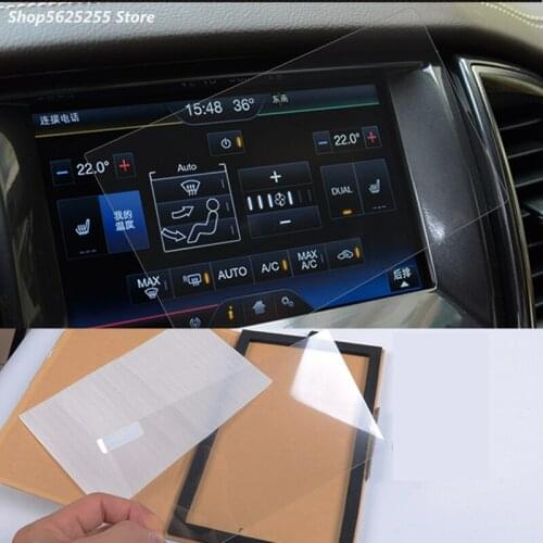 For Ford Ranger T8 Accessories GPS Navigation Screen Tempered Glass Membrane 8inch Dashboard Touchscreen Protector