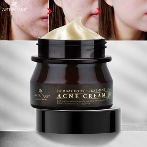 Effective Acne Removal Cream Herbal Anti Acne Repair Scar Fade Spots Face Gel Oil Control Whitening and Moisturizing Skin Care