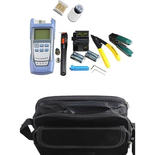 Hot sale ,iber Optic FTTx ToolKits 6 In 1,Optical Fiber Fiber Cleaver SKL-8A/ Strippers Optical Power Meter 1mW/ VFL 10mW,test f