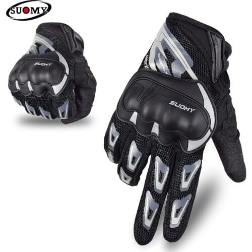 SUOMY Summer Motorcycle Gloves Breathable Rider Racing Gloves Luminous Anti-drop Motocross Gloves ATV Tactical Guantes Moto Men