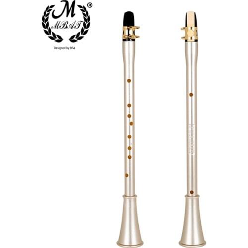 M MBAT Eb Key Mini Clarinet Sax Simple Compact Clarinet-Saxophone ABS Material Wind Musical Instrument with Carry Bag Manual