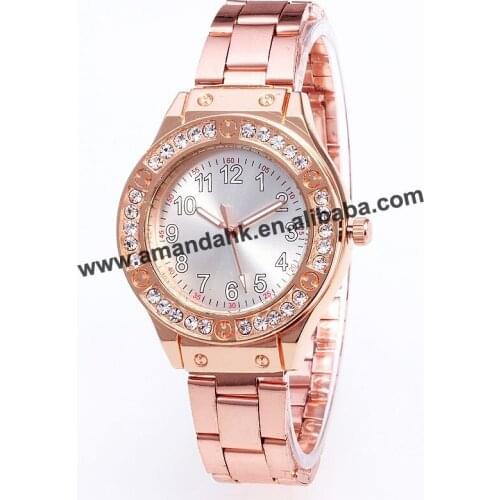 Fashion Alloy Man Sport Watches Round Analog Quartz Dress Men No Logo Casual Men Alloy Rhinestone Dress Women Wrist Watch