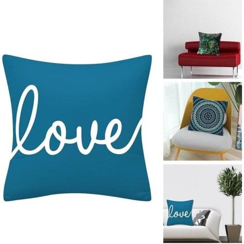 45x45cm Cushion Cover Christmas Printing Peach Skin Pillowcases Home Party Double-sided Decoration Cushion Cover Christmas