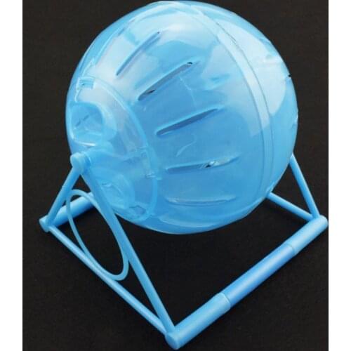 Plastic Pet Rodent Mice Jogging Ball Toy Hamster Gerbil Rat Exercise Balls Play Toys Hamster Toys with Bracket for Running