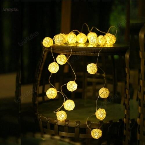 Mori teen rattan ball lamp string Romantic bedroom decorative lamp layout dormitory balcony hanging lighting CD50 W02
