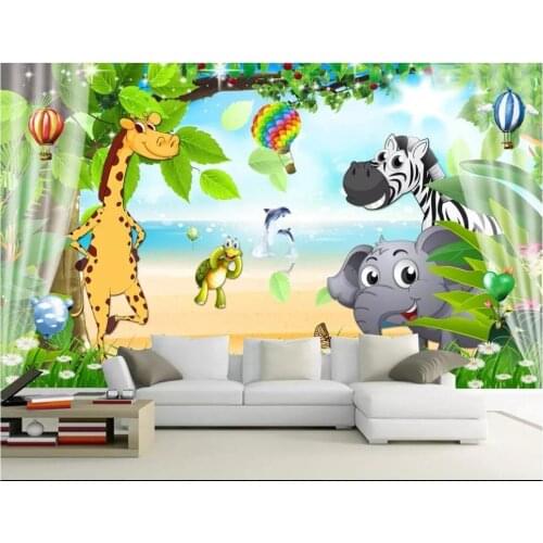Custom photo wallpaper 3d wallpaper for walls 3 d Beautiful cartoon fresh childrens room mural background wall paper home decor