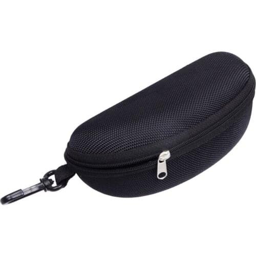 Portable Sunglasses Case Glasses Protector Lightweight Zipper Eyeglass Shell with Carabiner XIN-Shipping