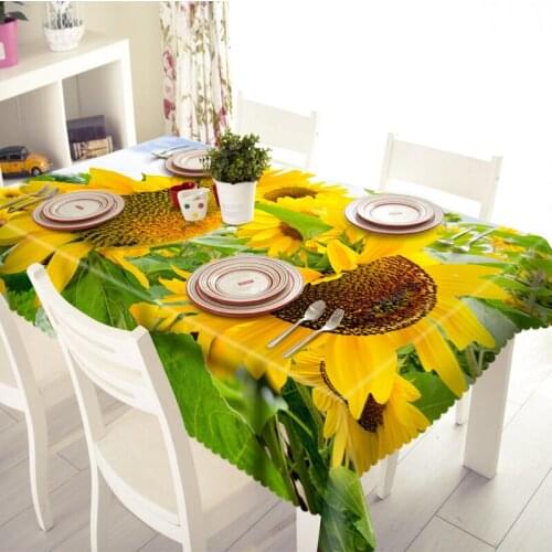 3d Flower Pattern Tablecloth Washable Cloth Thick Cotton Rectangular And Round Table Cloth Suitable For Wedding Custom Size