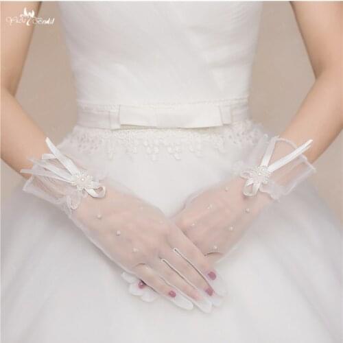 RSG18 Five Fingers Wedding Accessories Bruids Handschoenen