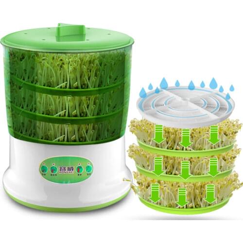 Intelligent Bean Sprouts Machine Grow Automatic Large Capacity Thermostat Green Seeds Growing Automatic Bean Sprout Machine 220V