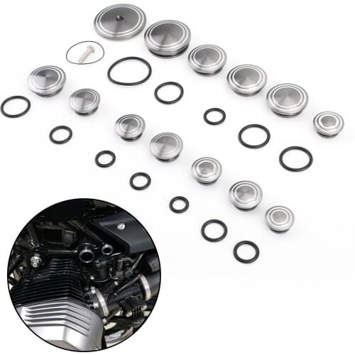 Areyourshop For BMW R Nine T R9T 2014-2016 2015 13PCS Frame Plugs Set Frame Hole Caps Decor Cover Motorcycle Accessories