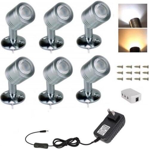 3/4/6/8PCS LED Under Cabinet Light Showcase Spot Lamp Kitchen display cabinets Bar Lamps wine cabinet Lights Home Decoration