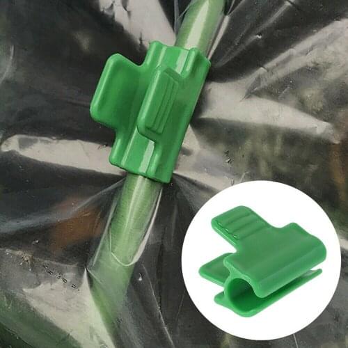40pcs Plant Stakes Pipe Clamps Plant Pipe Clips For Outer Diameter Shed Film Row Cover Shading Netting Tunnel Hoop Clips