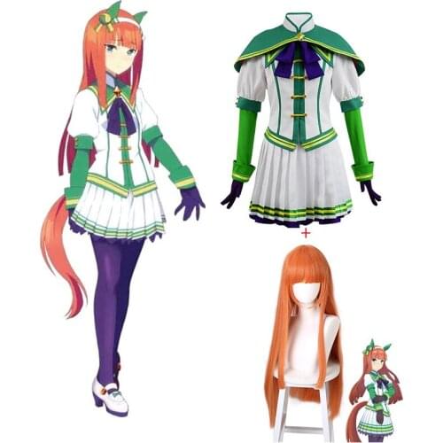 Anime Cosplay Costumes Comic Umamusume Pretty Derby Silence Suzuka Dresses School Uniforms Skirt Clothes Suits For Girl Women