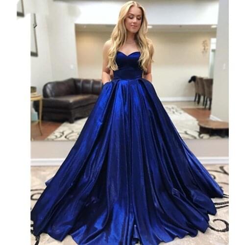 Sweetheart Ball Gown Prom Dresses Corset Lace Up Back Satin Sleeveless сладос Pageant Party Evening Dress vestido de debutante