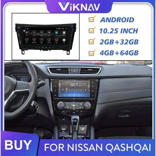 Car Radio for Nissan QASHQAI Android Screen Stereo Receiver Multimedia Player Head Unit GPS Navigation Tape Recorder Auto Audio
