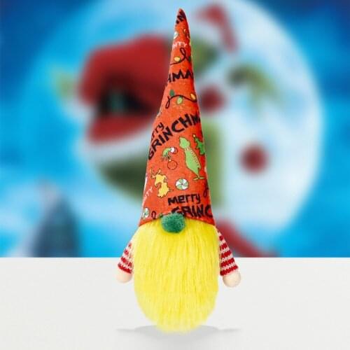 Faceless Doll GrinchS Green Hair Monster Doll Non-toxic Safe Ornaments NEW Gnome Holiday Gift Funny Christmas Decorations