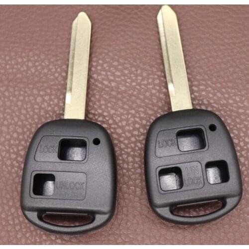 DAKATU South Africa Car Key Shell Case Fob For Toyota Yaris Land cruiser RAV4 Replacement Remote key shell 2/3 BUTTON TOY47