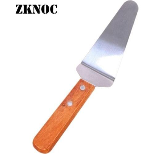 Wooden Stainless Steel Dough Scraper Cutter Baking Pastry Spatulas Pizza Scraper Cutter Cake Cutting Tools Kitchen Accessories