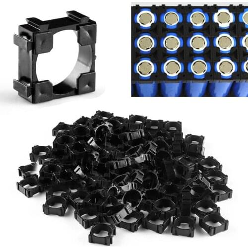 100pcs 18650 Battery Cell Holder Safety Spacer Radiating Shell Storage Bracket Mayitr Suitable For 1x 18650 battery