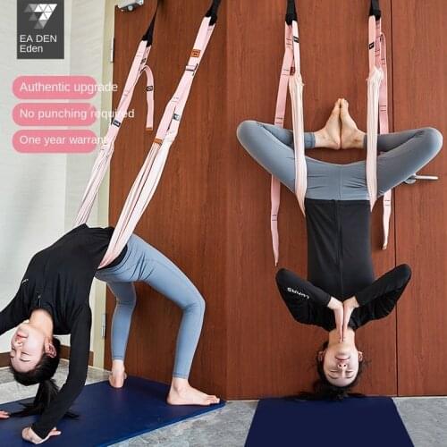 Aerial Yoga Hammock Stretch Belts Yoga Rope Home Inverted Rope Anti-gravity Yoga Pilates Belt Includes Door Buckle Storage Bag